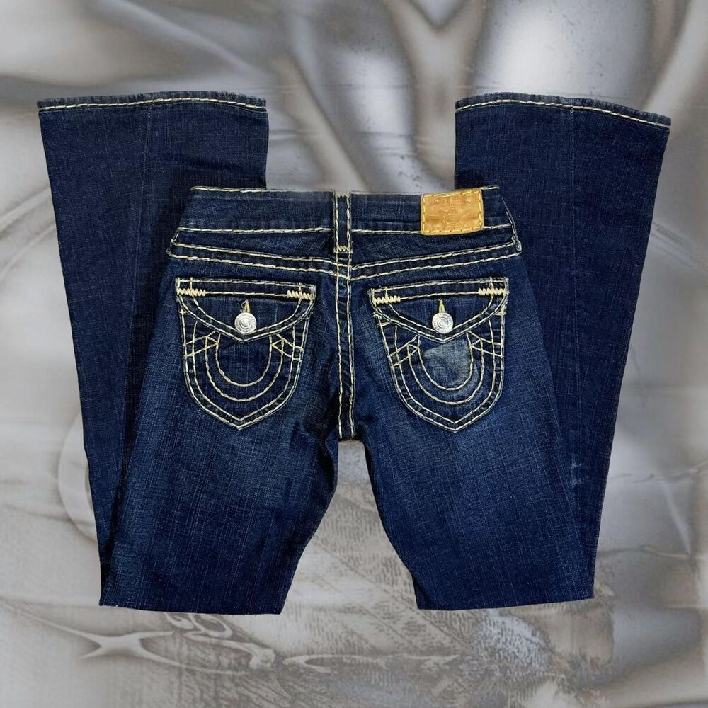 True-religion Women's Blue and Navy Jeans